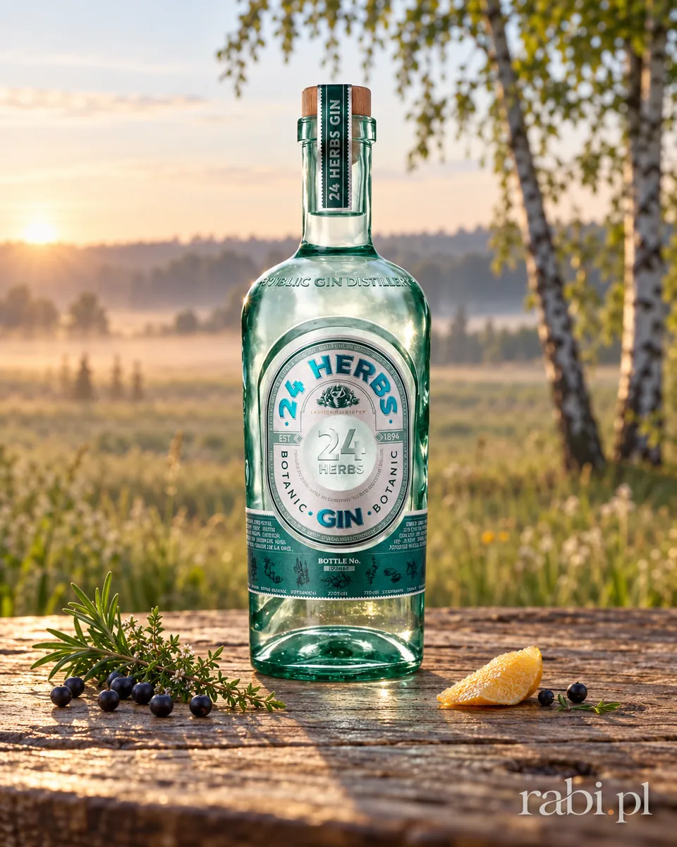 Butelka 24 Herbs Botanic w aranżacji