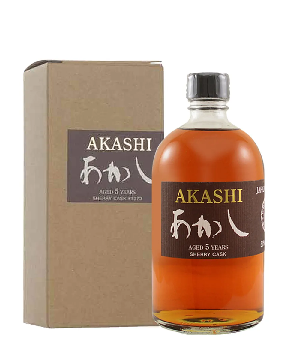 Butelka Akashi Sherry Cask 5-letnia Whisky Single Malt