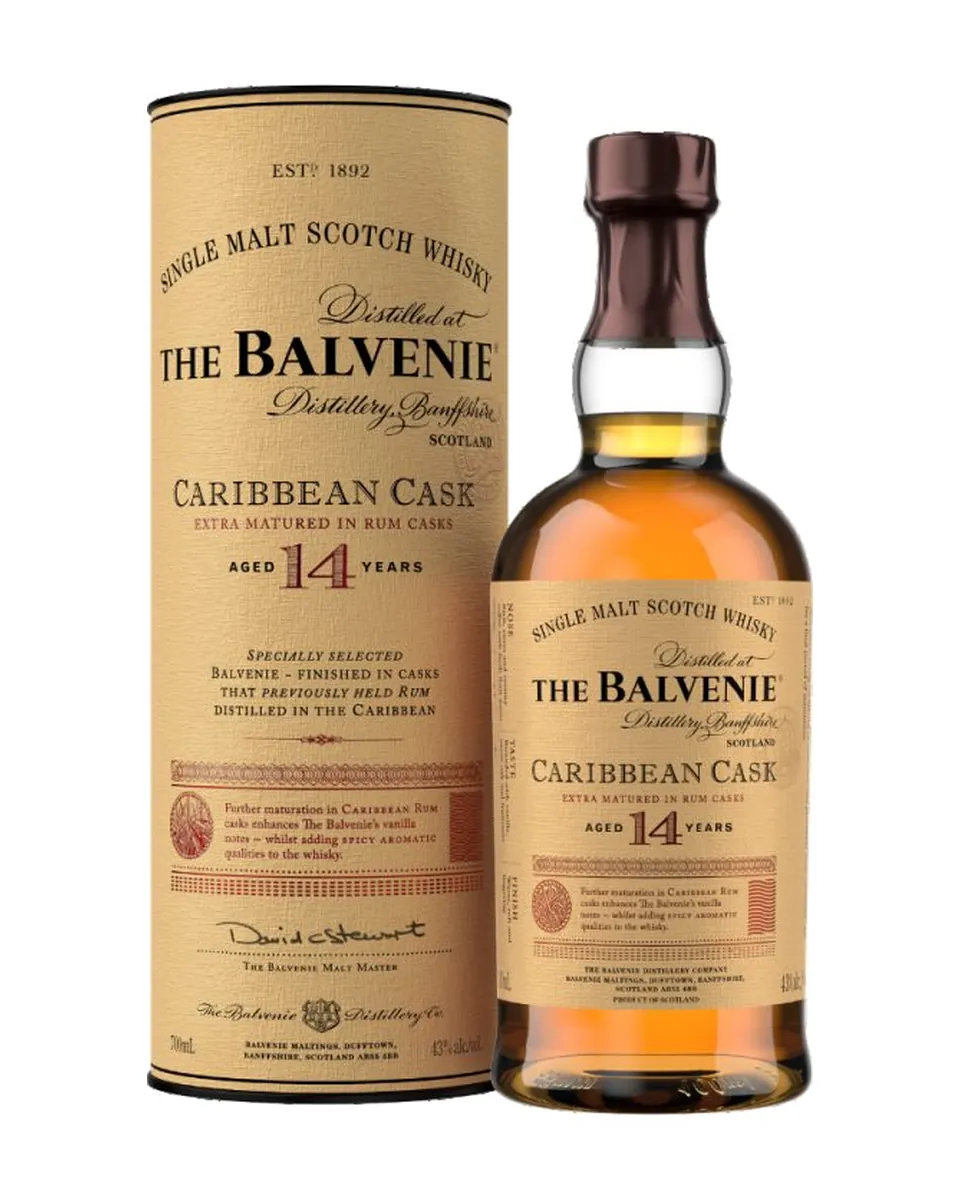 Butelka Balvenie 14 YO Caribbean Cask