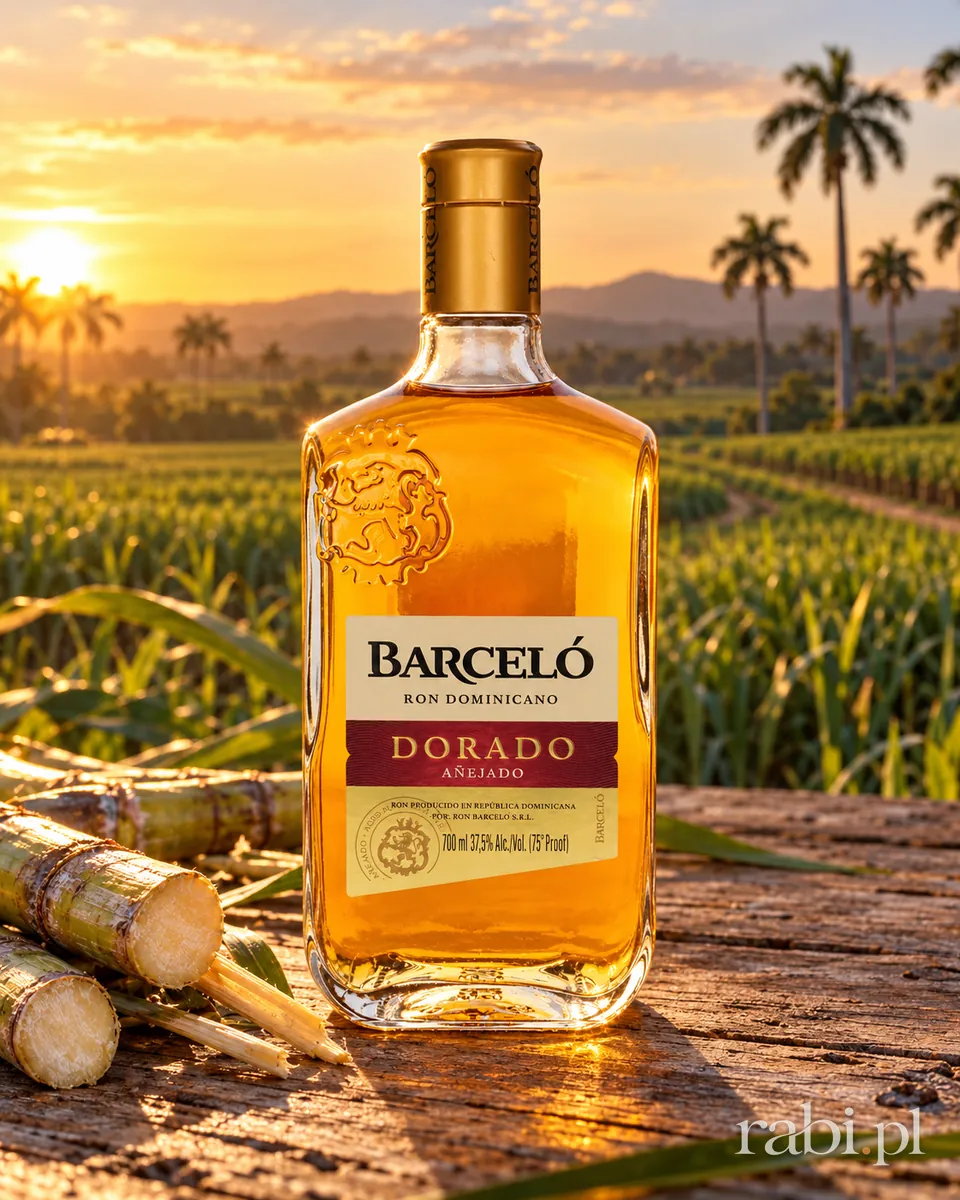 Butelka Barcelo Dorado w aranżacji