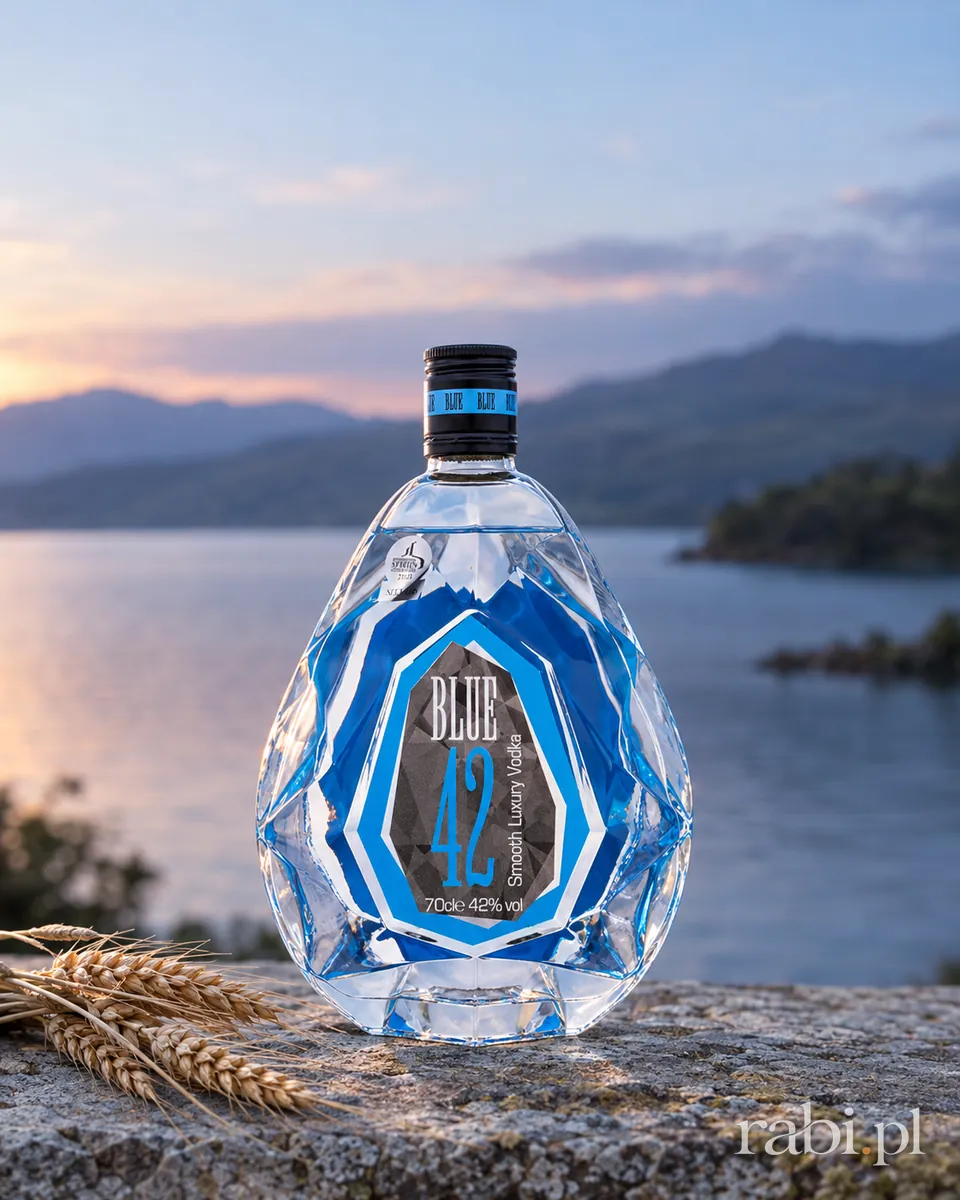Butelka Blue 42 Vodka w aranżacji