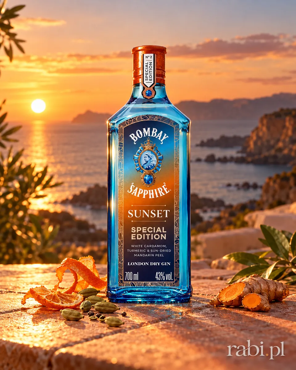 Butelka Bombay Sapphire Sunset w aranżacji