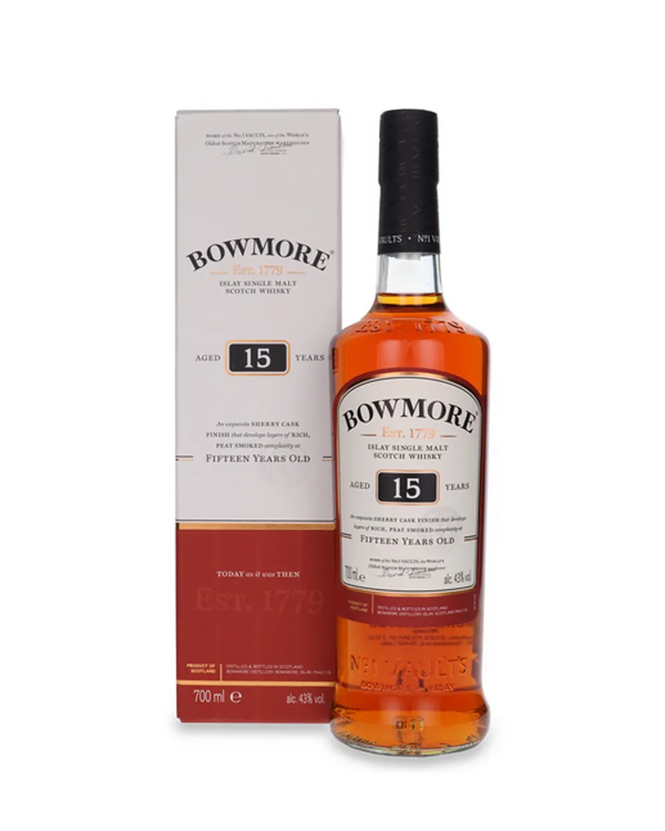 Butelka Bowmore 15 YO