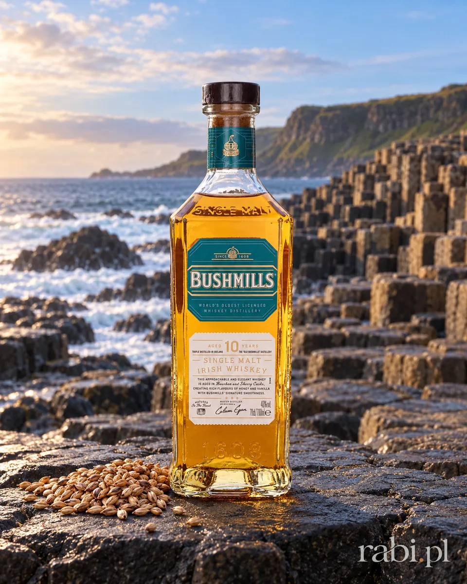 Butelka Bushmills 10YO Single Malt w aranżacji