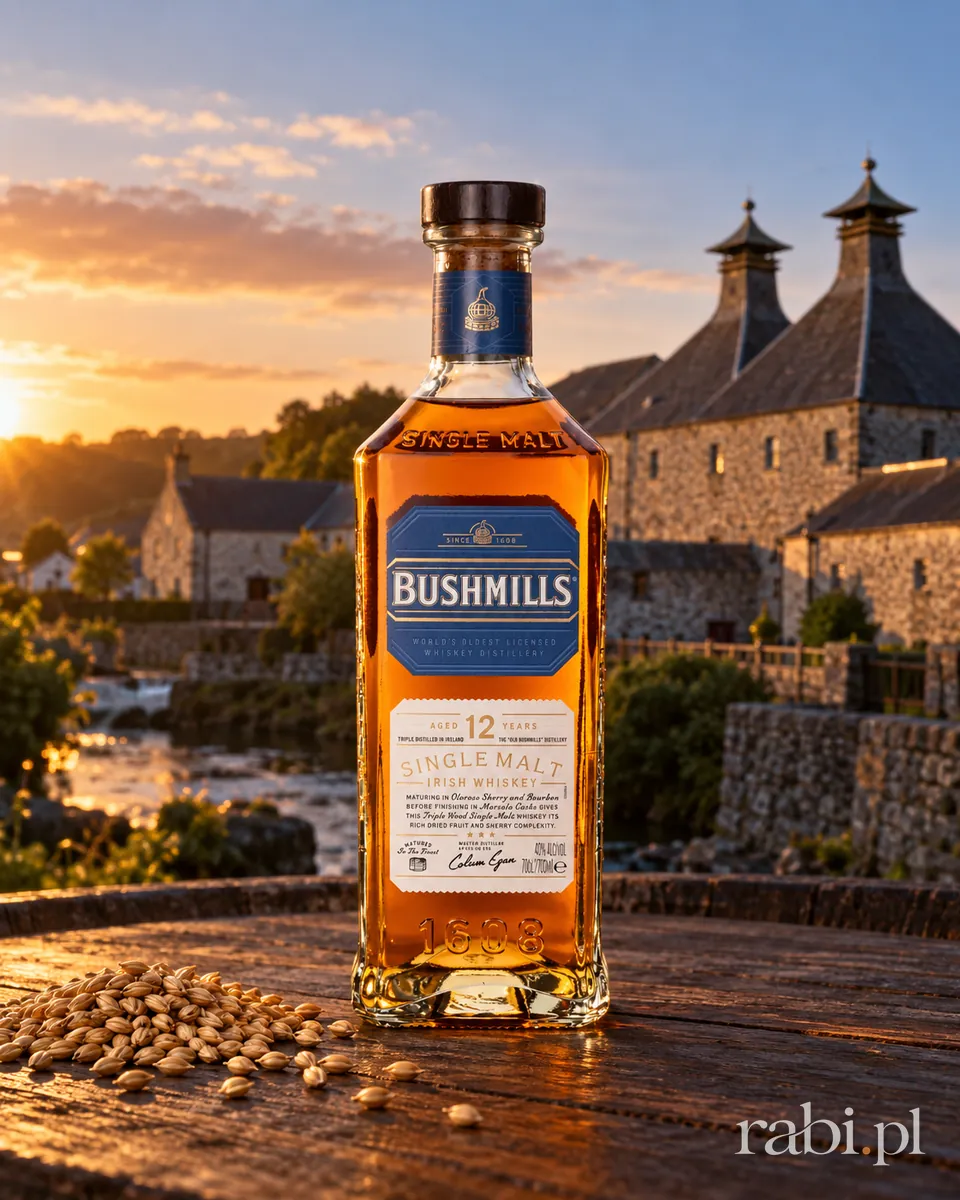 Butelka Bushmills 12 Yo Single Malt w aranżacji