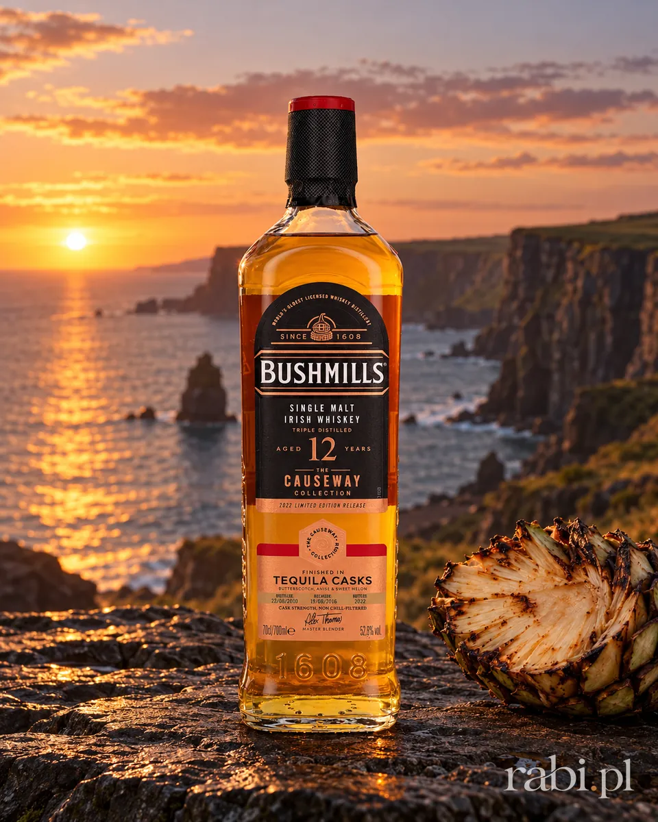Butelka Bushmills 12Yo Tequila Cask Finish w aranżacji