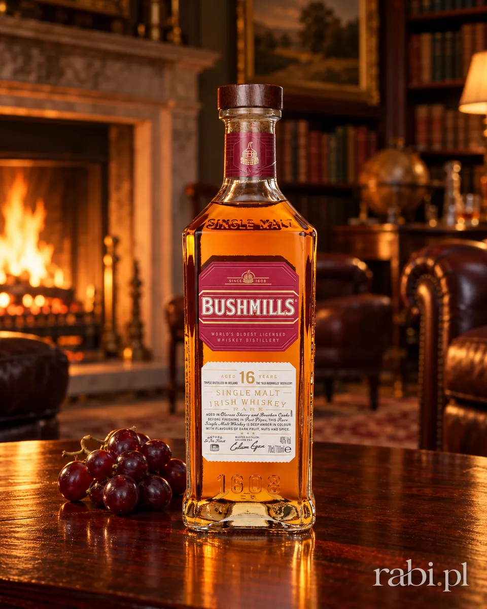 Butelka Bushmills 16YO Single Malt w aranżacji