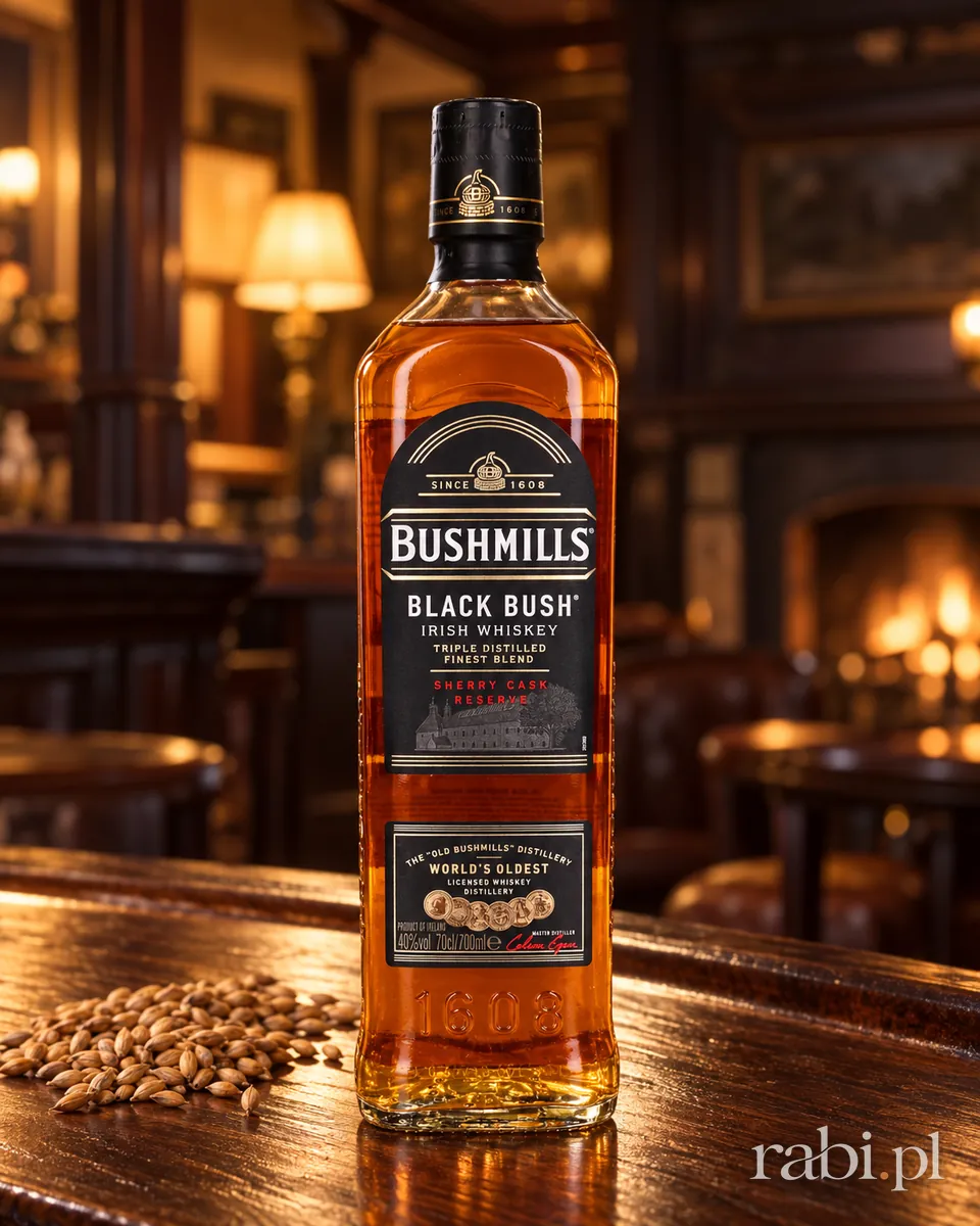 Butelka Bushmills Black Bush w aranżacji