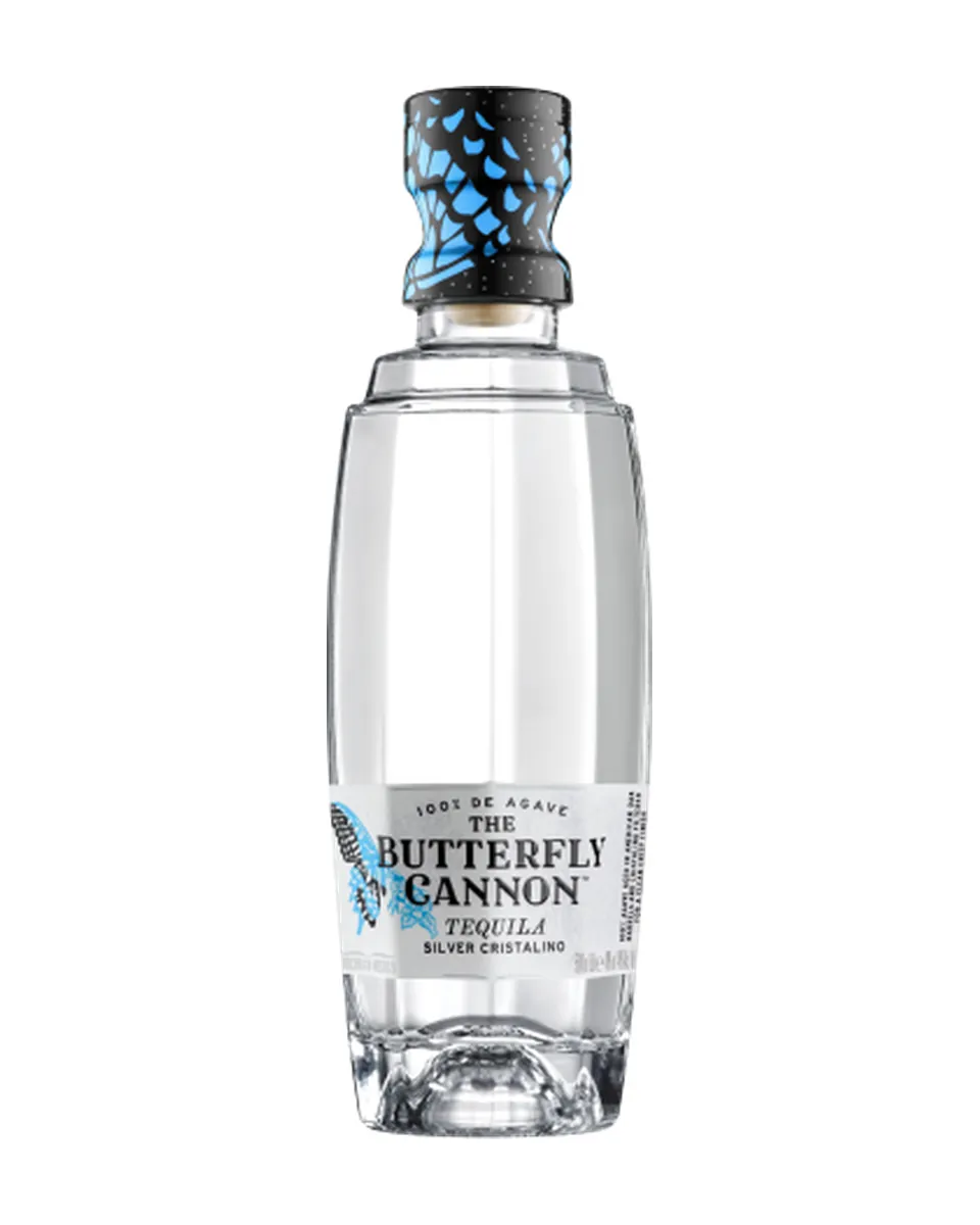Butelka Butterfly Cannon Tequila Cristalino 100% Agave