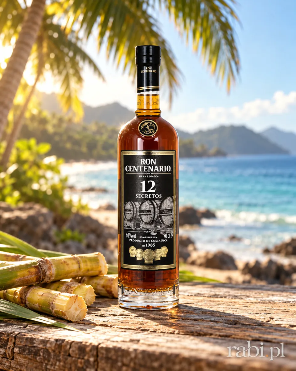 Butelka Centenario 12 YO Secretos w aranżacji