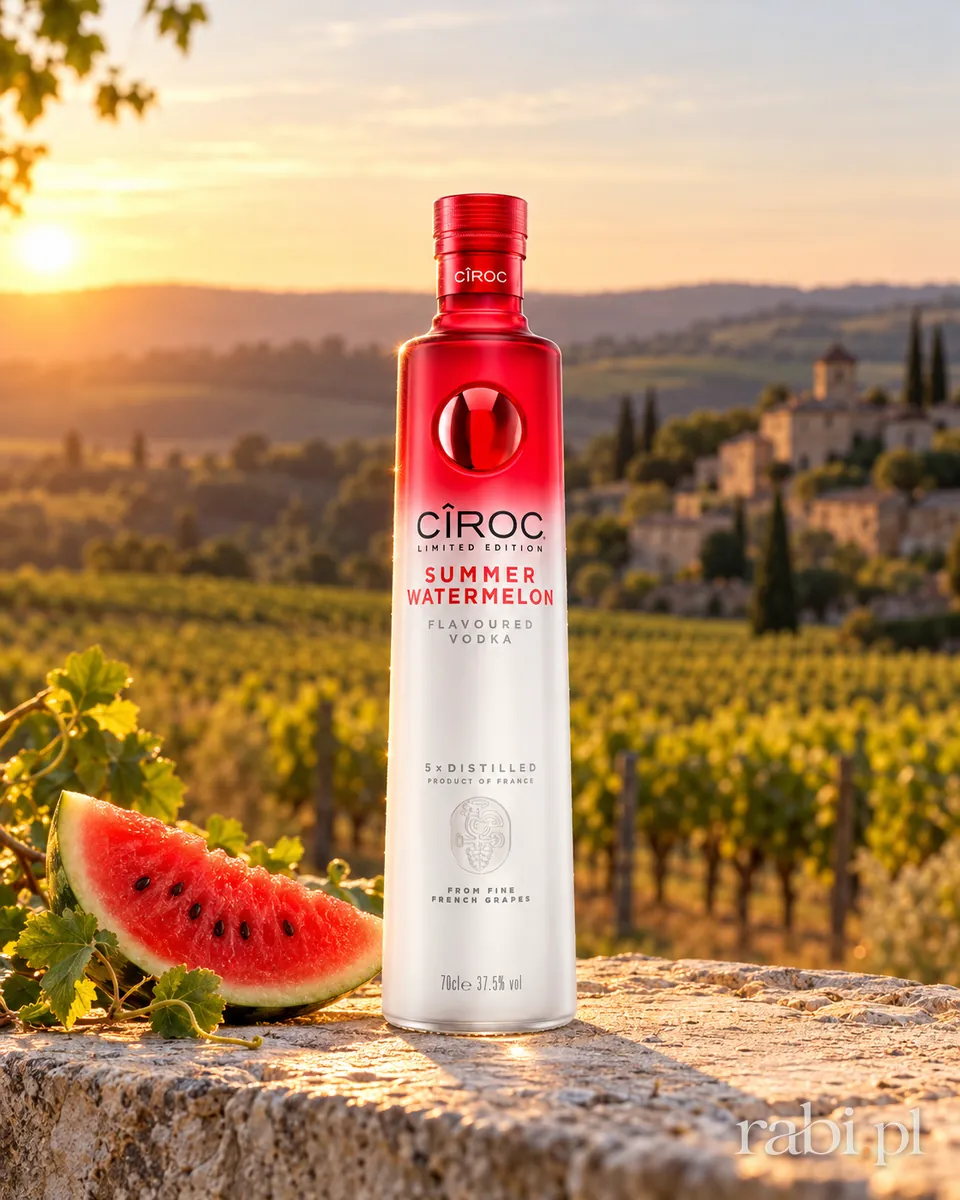 Butelka Ciroc Summer Watermelon Vodka w aranżacji