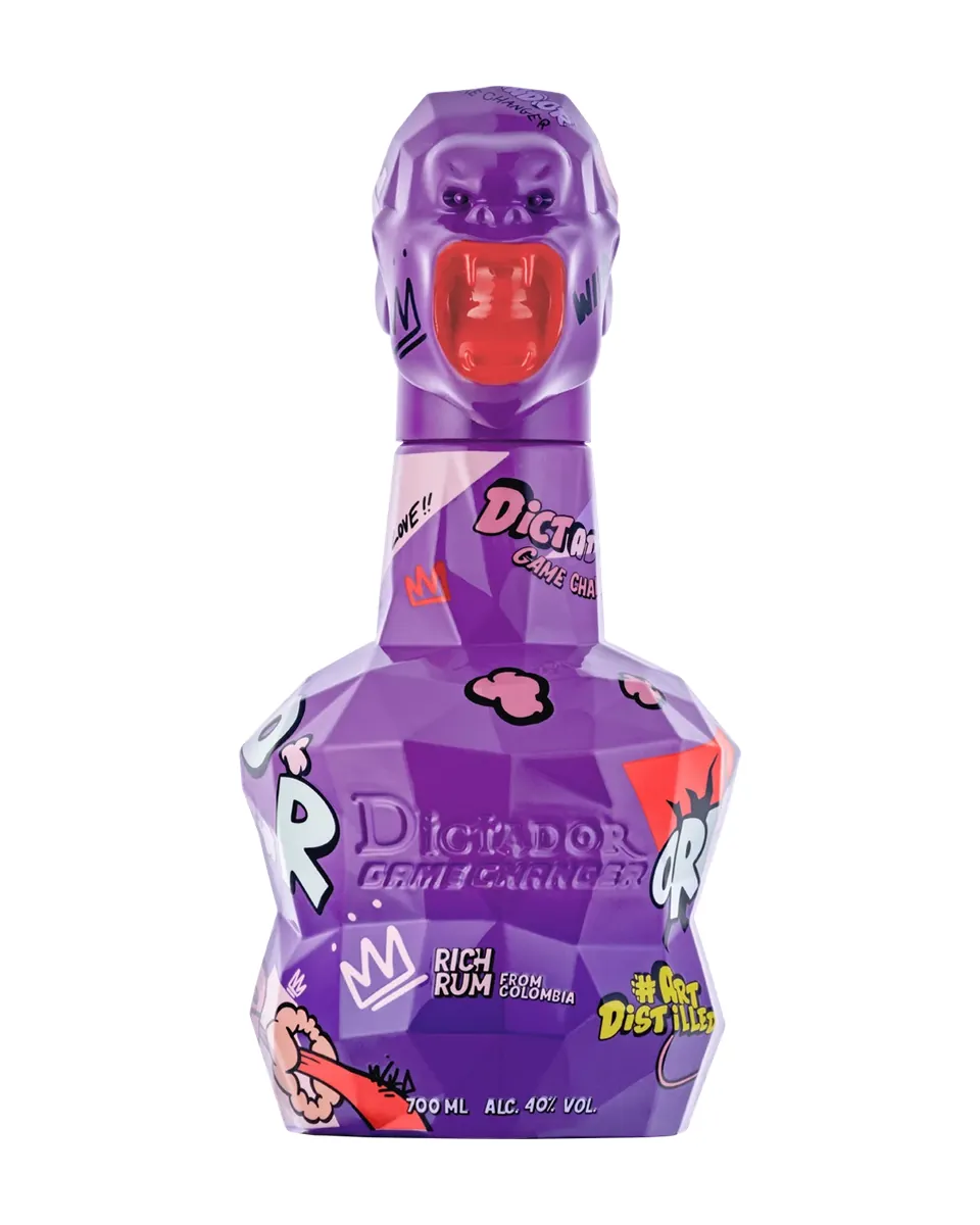 Butelka Dictador Game Changer Violet Rum + Karton