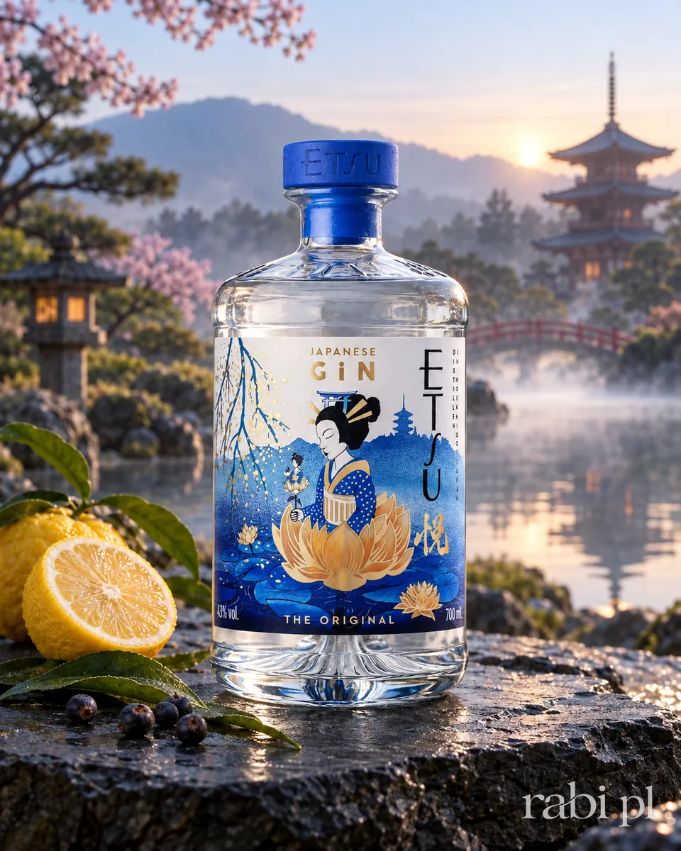 Butelka Etsu Japanese Gin w aranżacji
