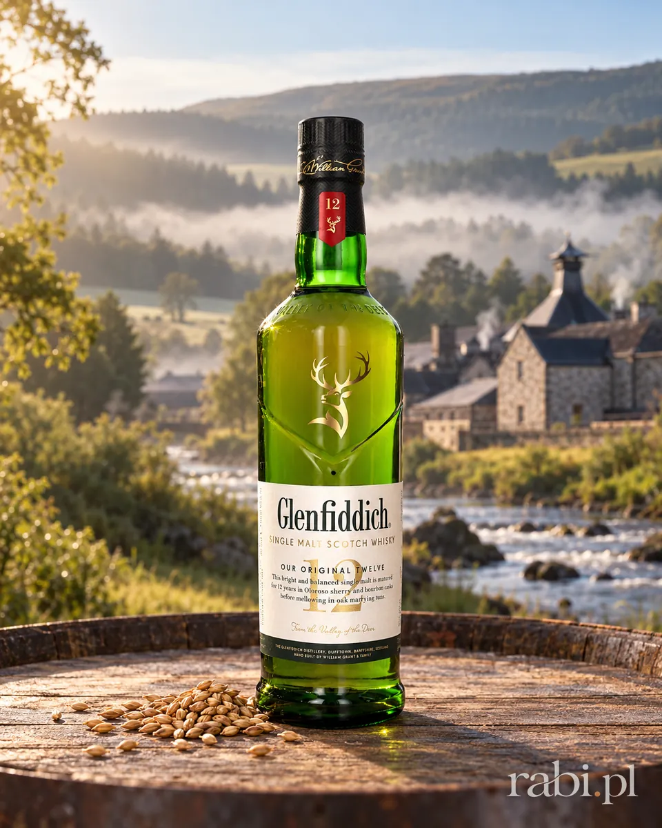 Butelka Glenfiddich 12 YO w aranżacji