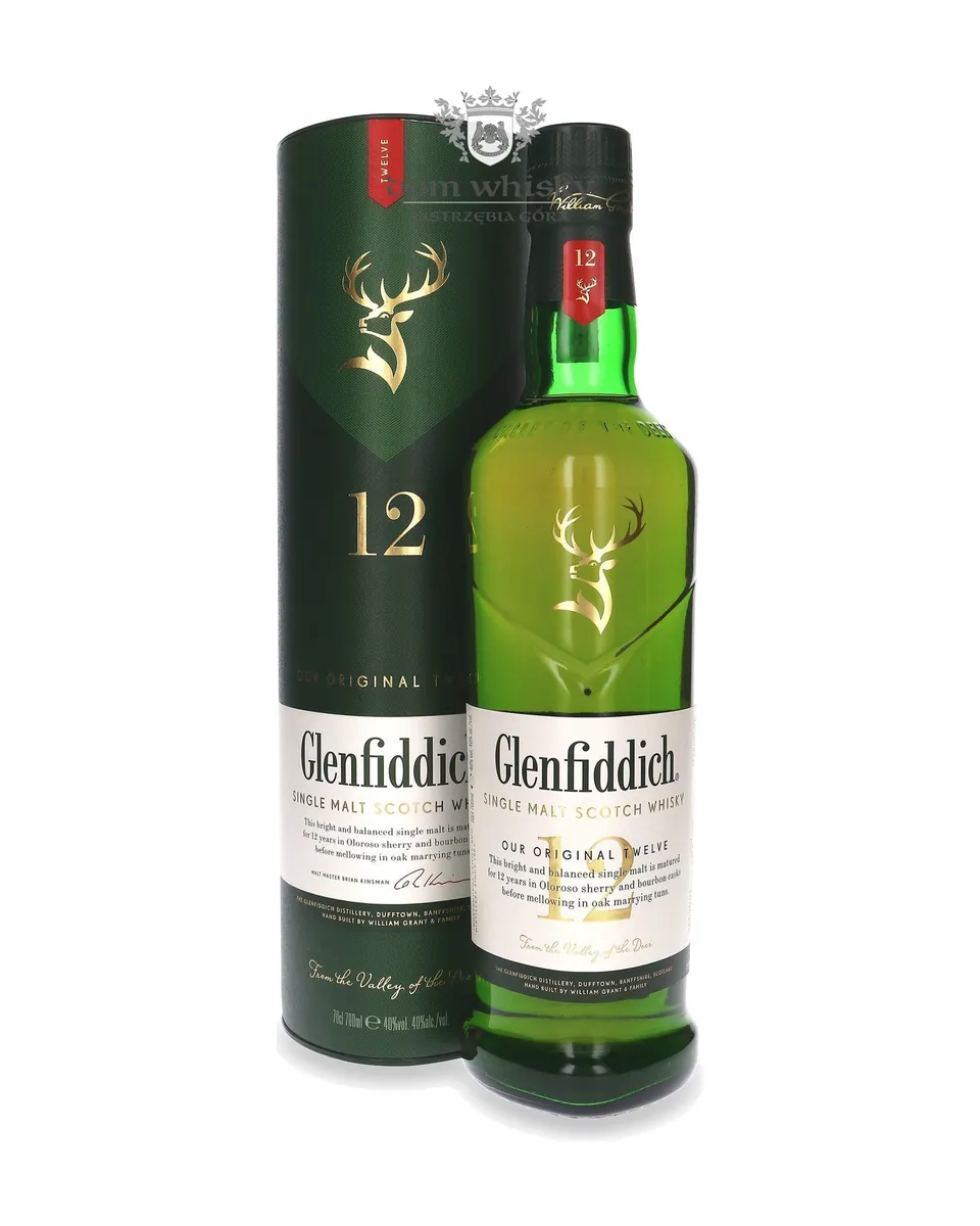 Butelka Glenfiddich 12 YO z opakowaniem
