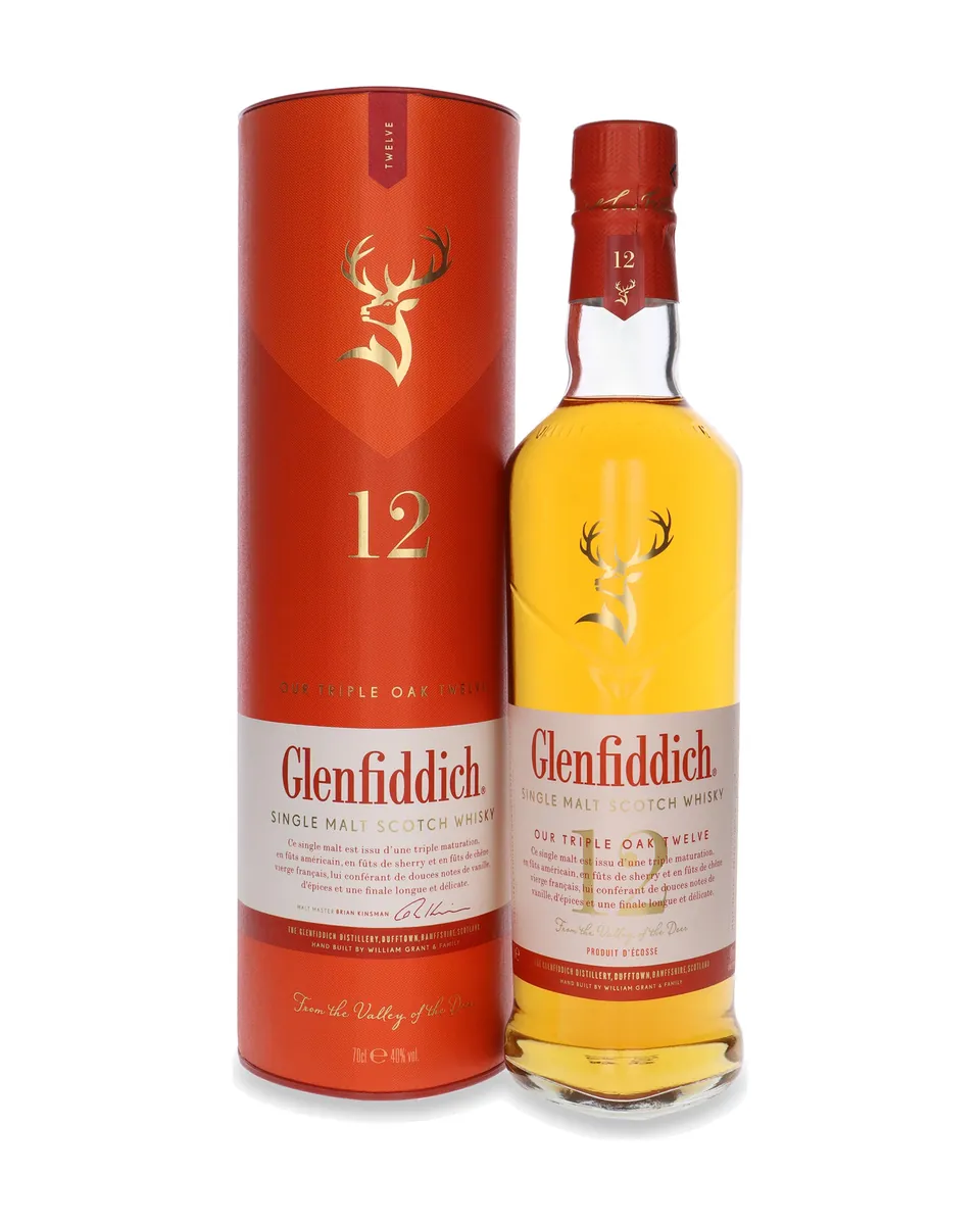 Butelka Glenfiddich 12 YO Triple Oak z opakowaniem