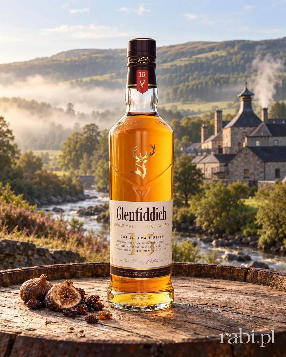 Butelka Glenfiddich 15 YO w aranżacji