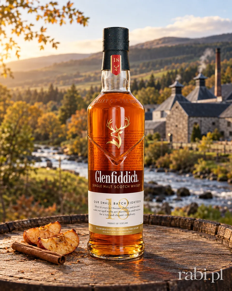 Butelka Glenfiddich 18 YO w aranżacji