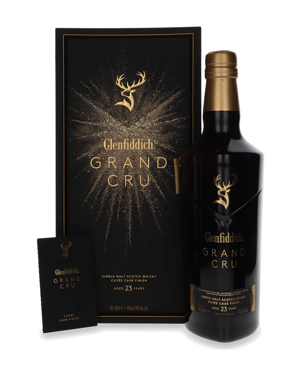 Butelka Glenfiddich 23 YO Grand Cru z opakowaniem