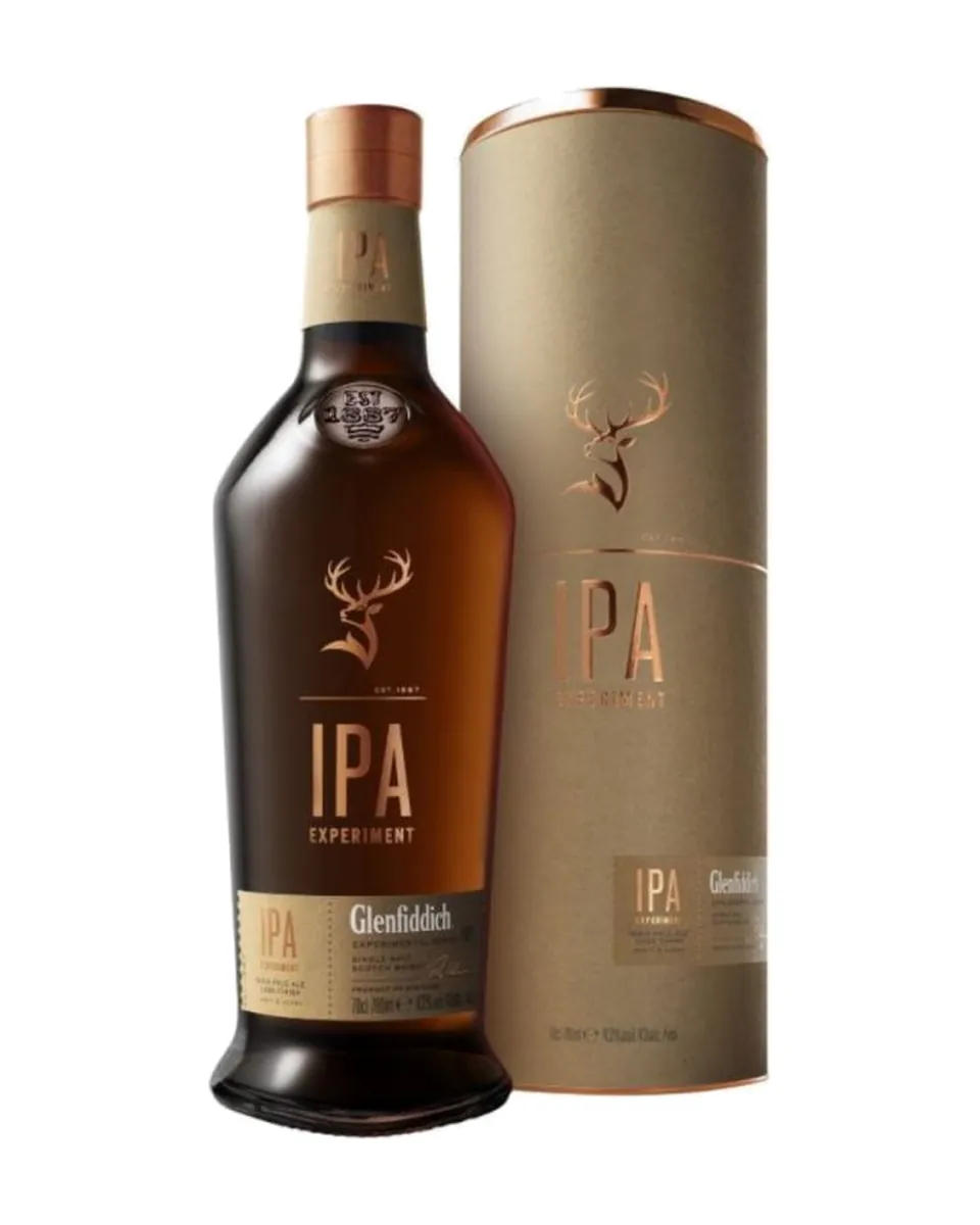 Butelka Glenfiddich Ipa Experiment z opakowaniem