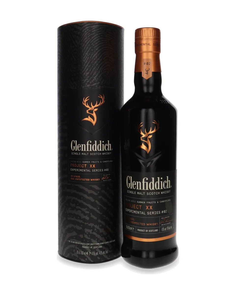 Butelka Glenfiddich Project Xx z opakowaniem
