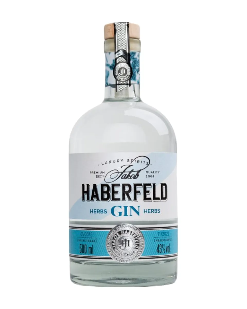 Butelka Jakob Haberfeld LIMIT HERBS GIN