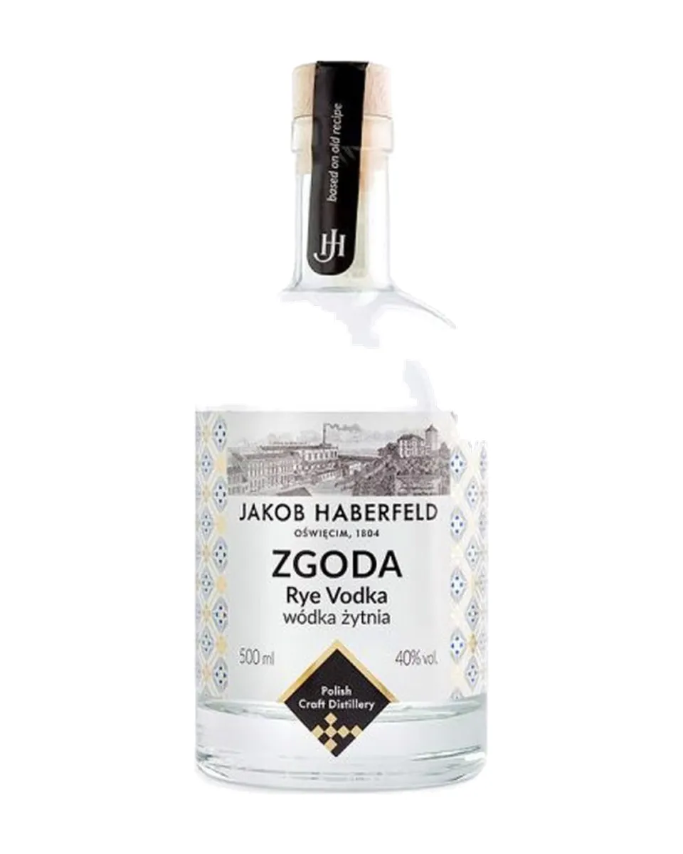Butelka Jakob Haberfeld Zgoda Wódka z Żyta