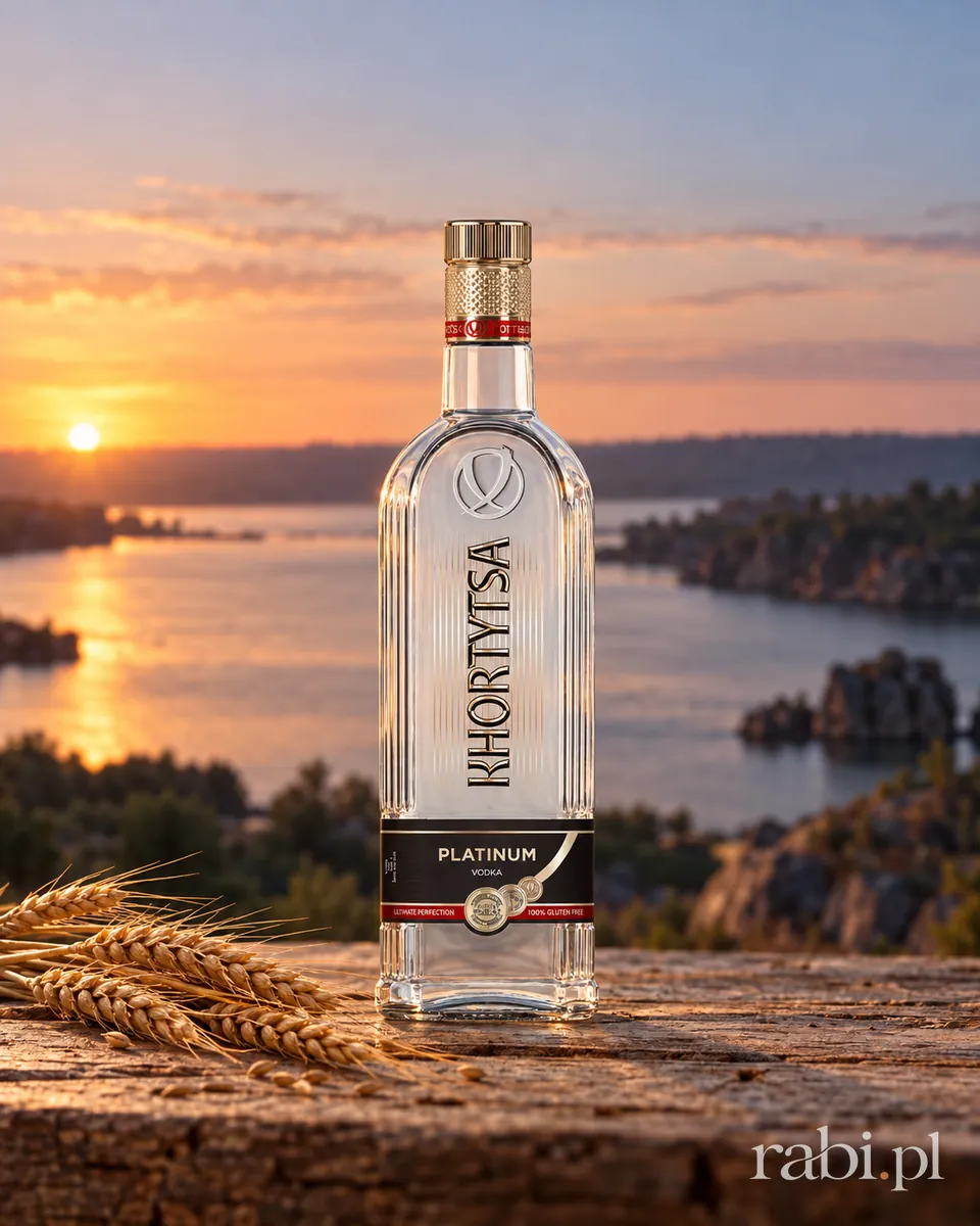 Butelka Khortytsa Platinum w aranżacji