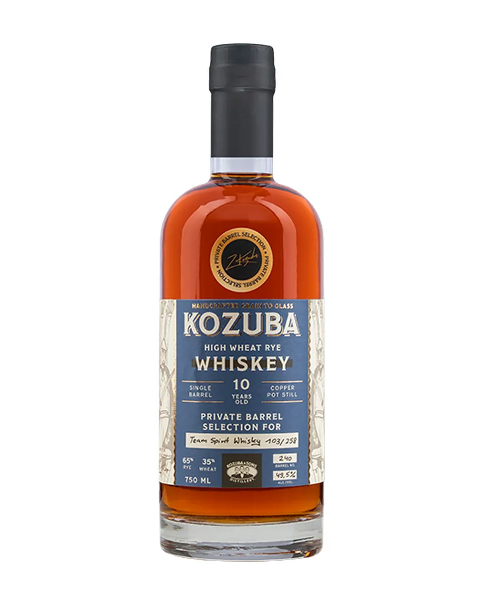 Butelka Kozuba High Wheat Rye Whiskey 10yo