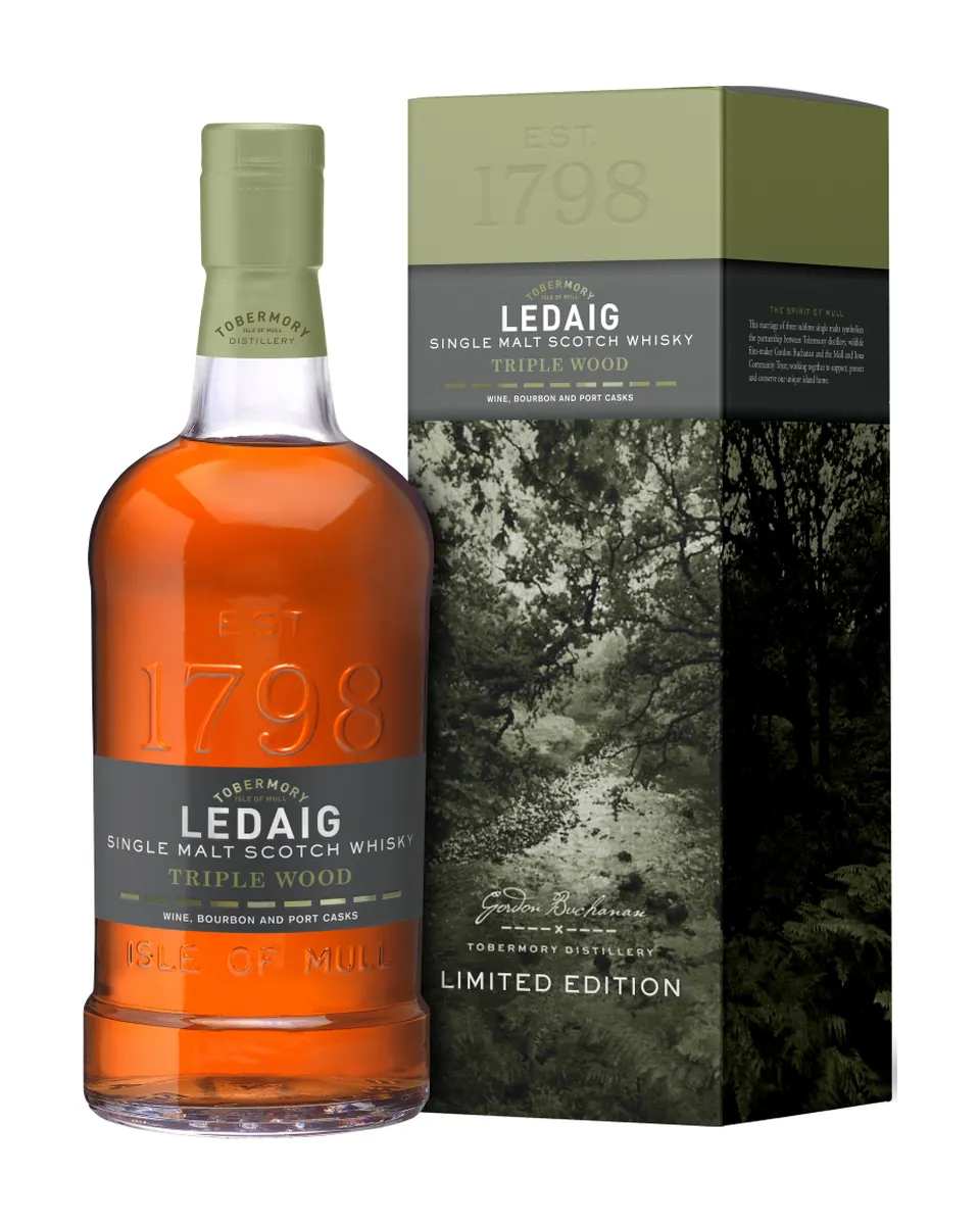 Butelka Ledaig Triple Wood
