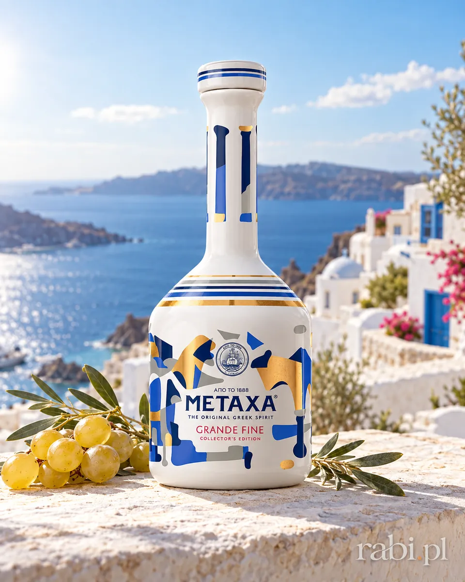Butelka Metaxa Grande Fine w aranżacji