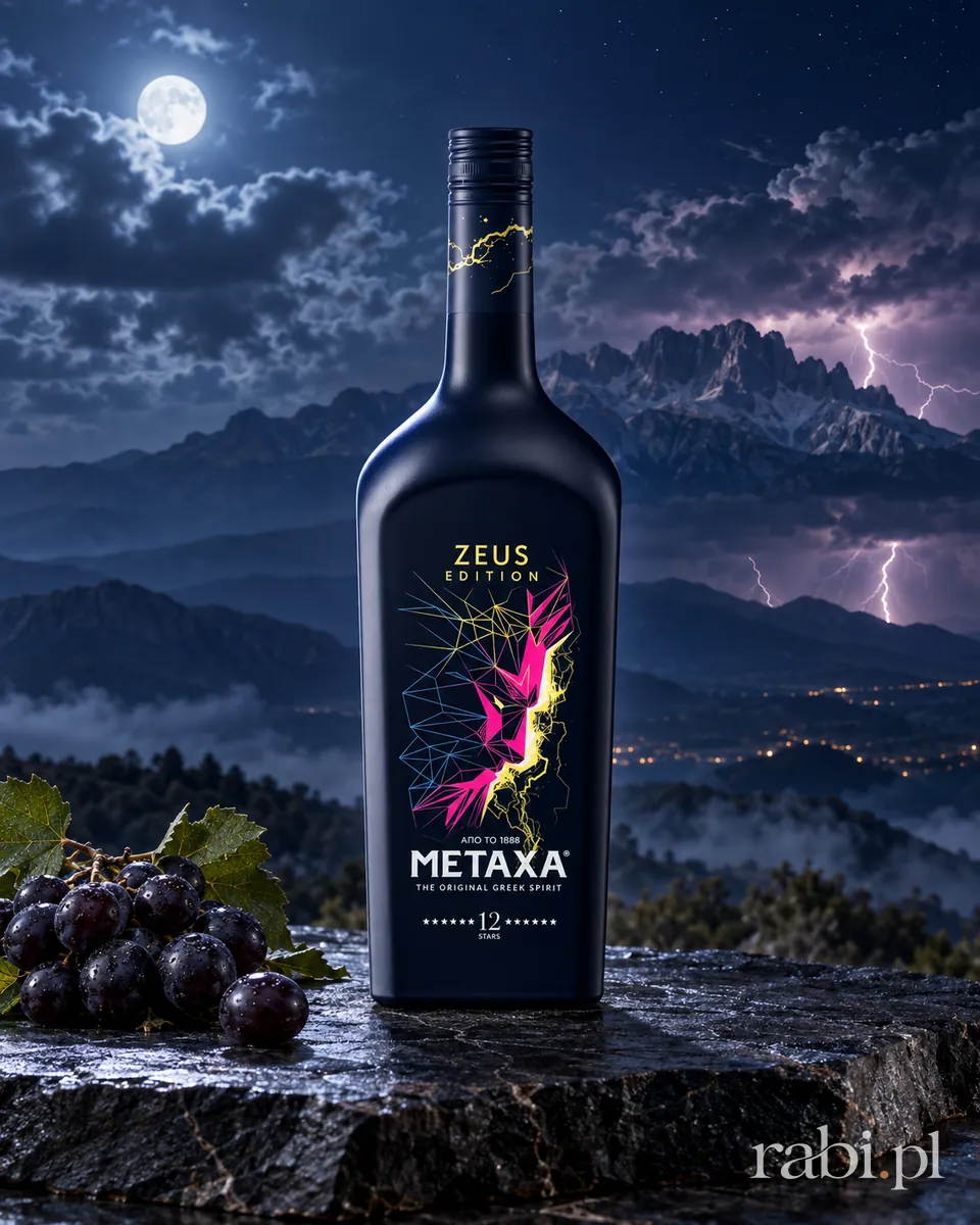 Butelka Metaxa Zeus 12 Stars Edition w aranżacji