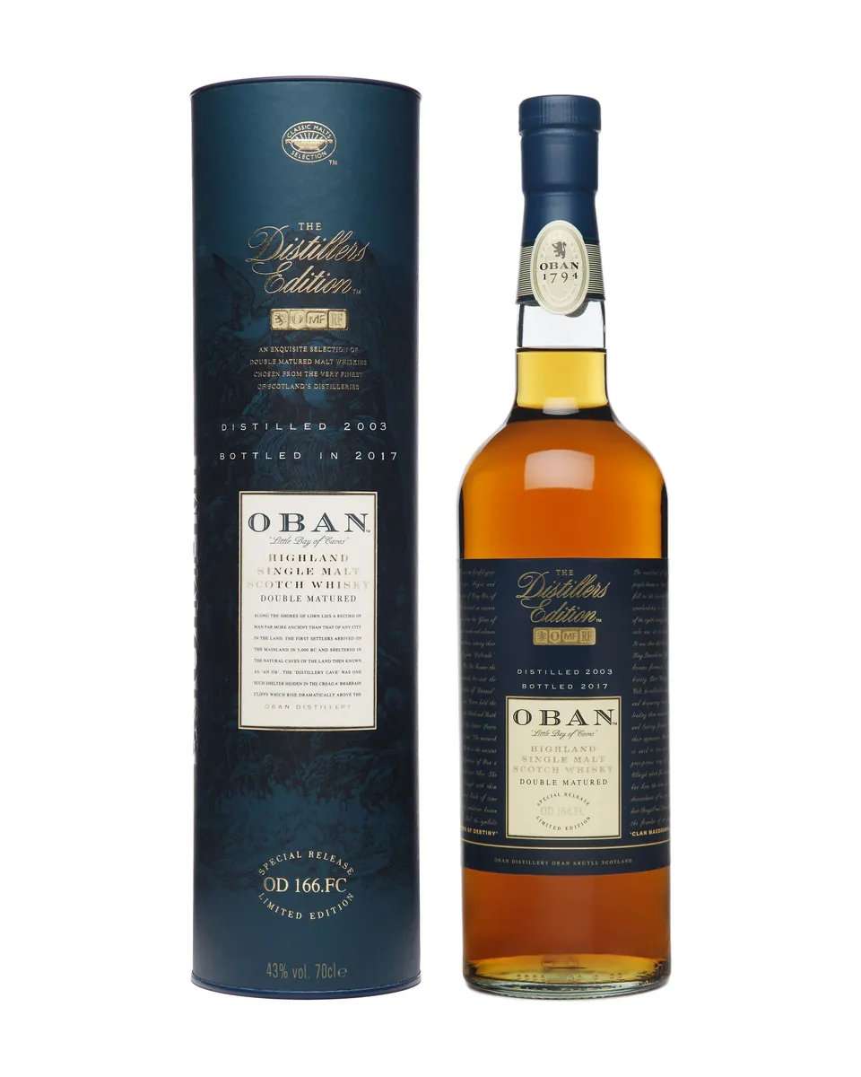 Butelka Oban Distillers Edition Bottled in 2017