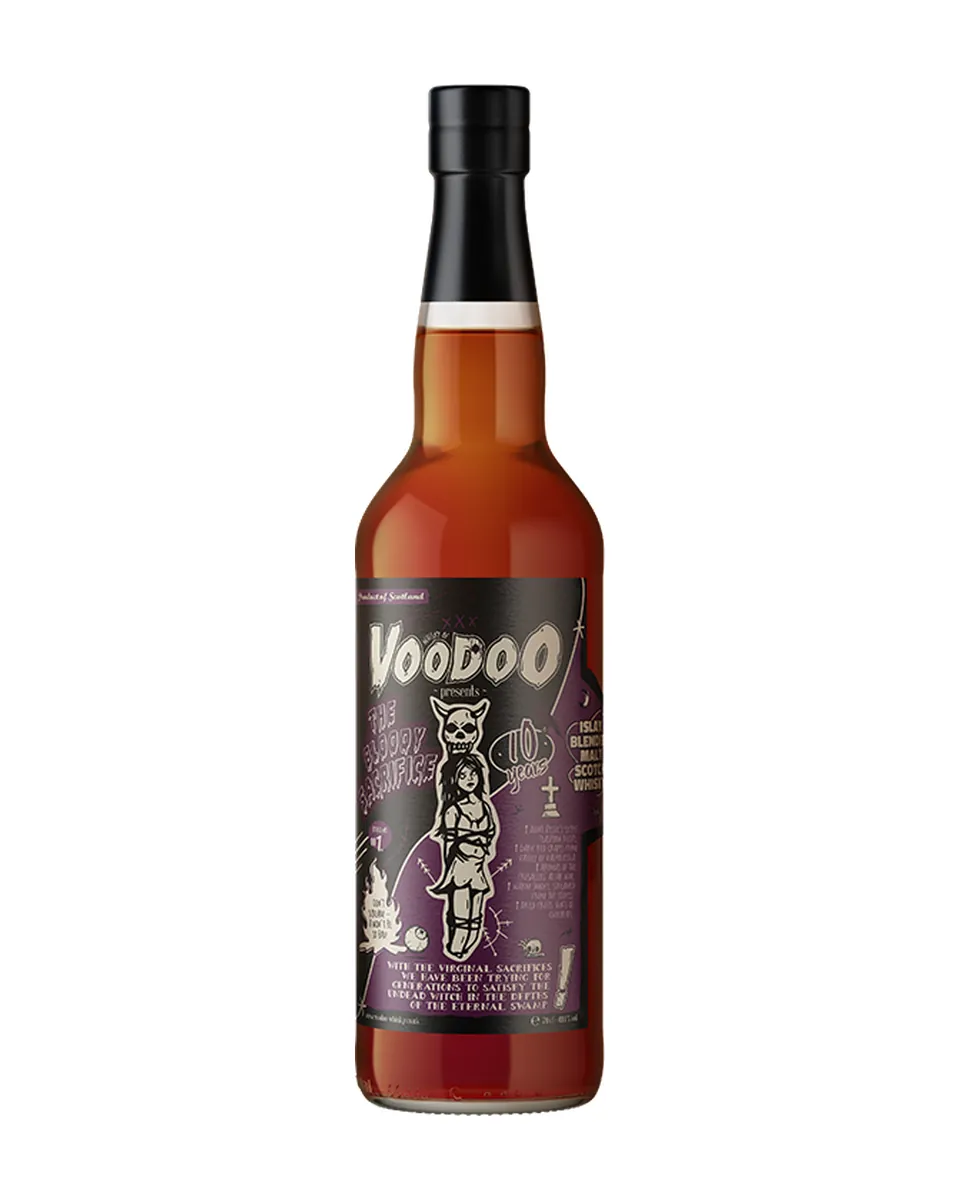 Butelka of Voodoo The Bloody Sacrifice Islay Blended Malt 10yo Amarone cask