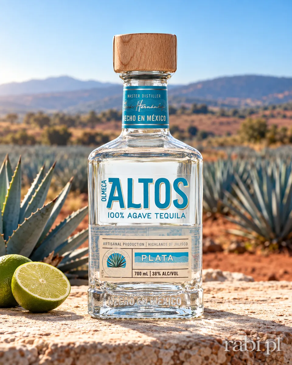 Butelka Olmeca Altos Plata Tequila w aranżacji