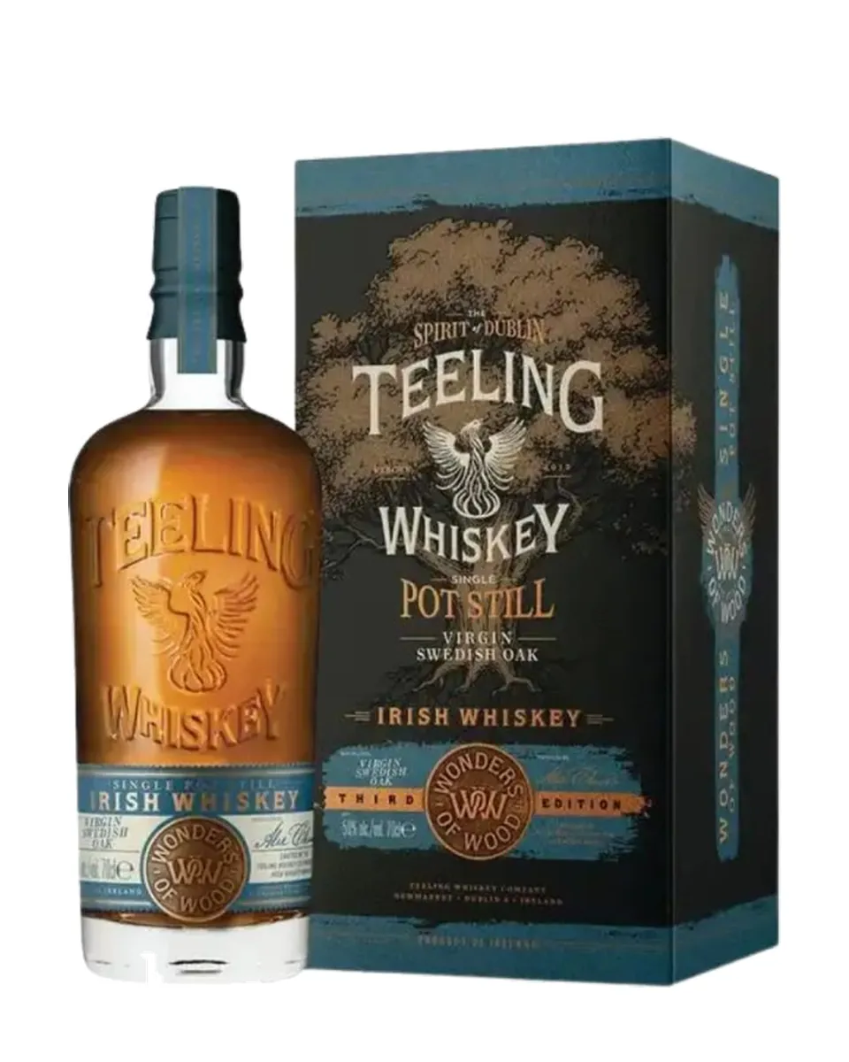 Butelka Teeling Single Pot Still Virgin Swedish Oak, Wonders Of Wood