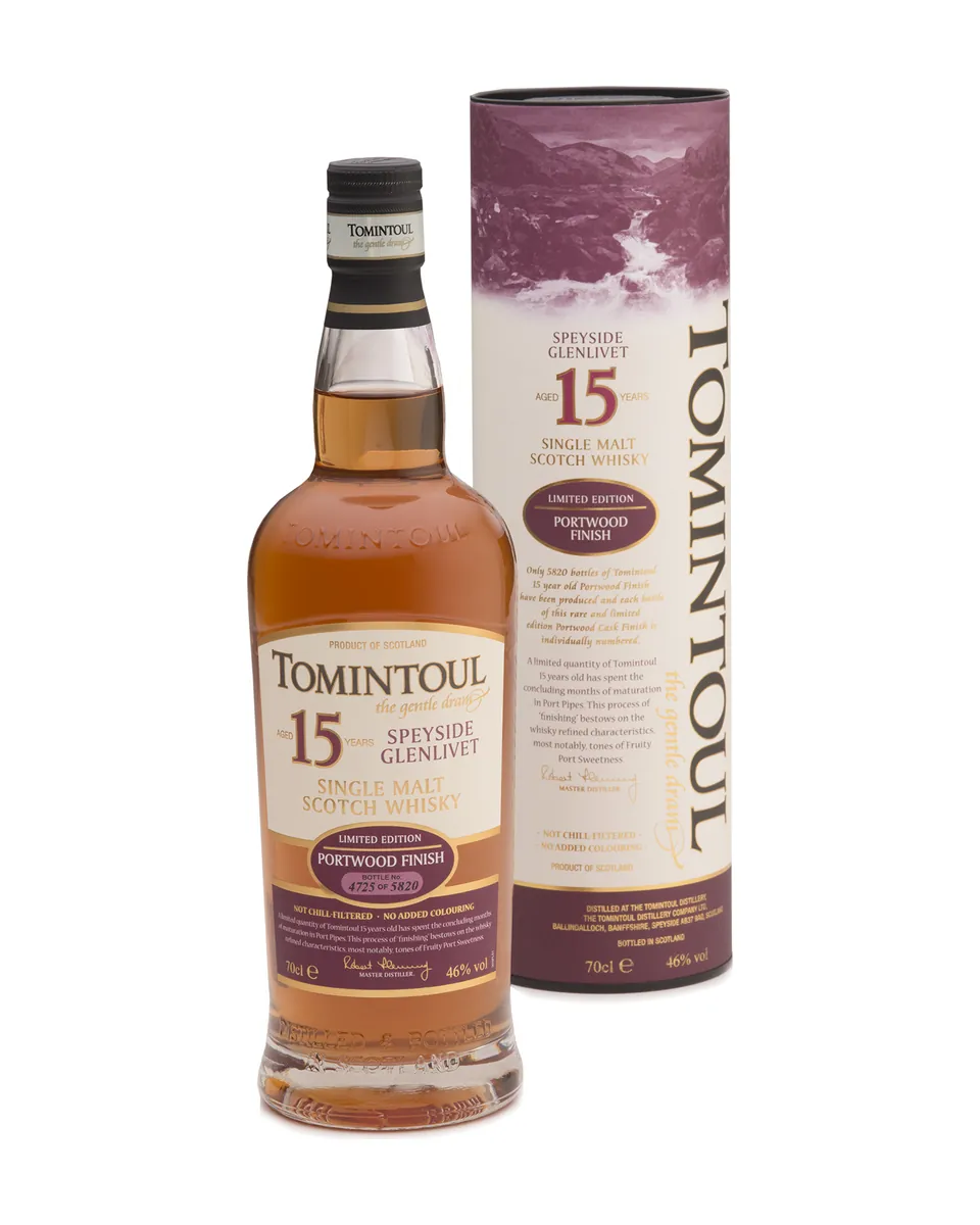 Butelka Tomintoul 15YO Portwood