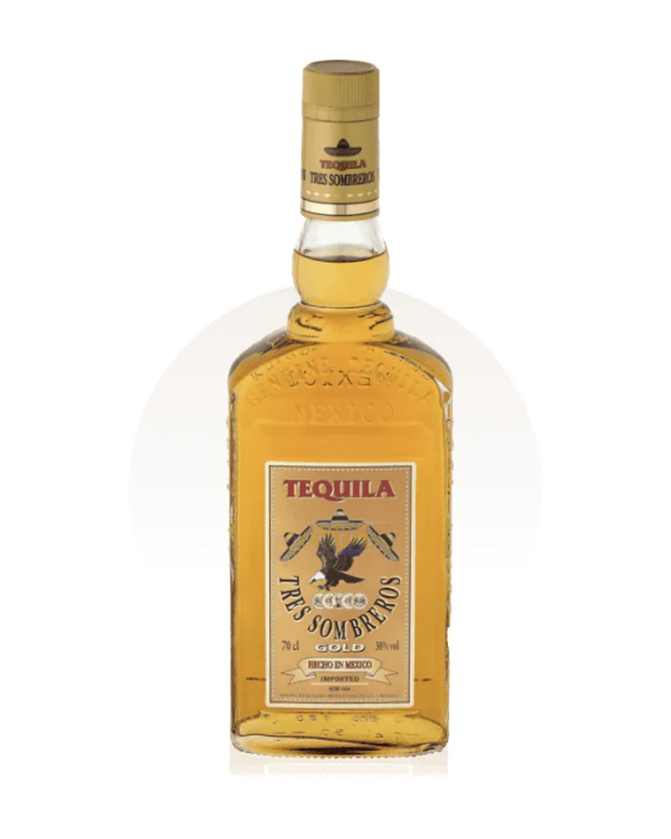 Butelka Tres Sombreros Gold Tequila