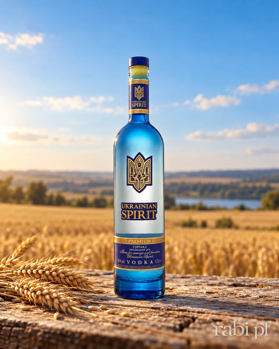 Butelka Ukrainian Spirit Wódka w aranżacji