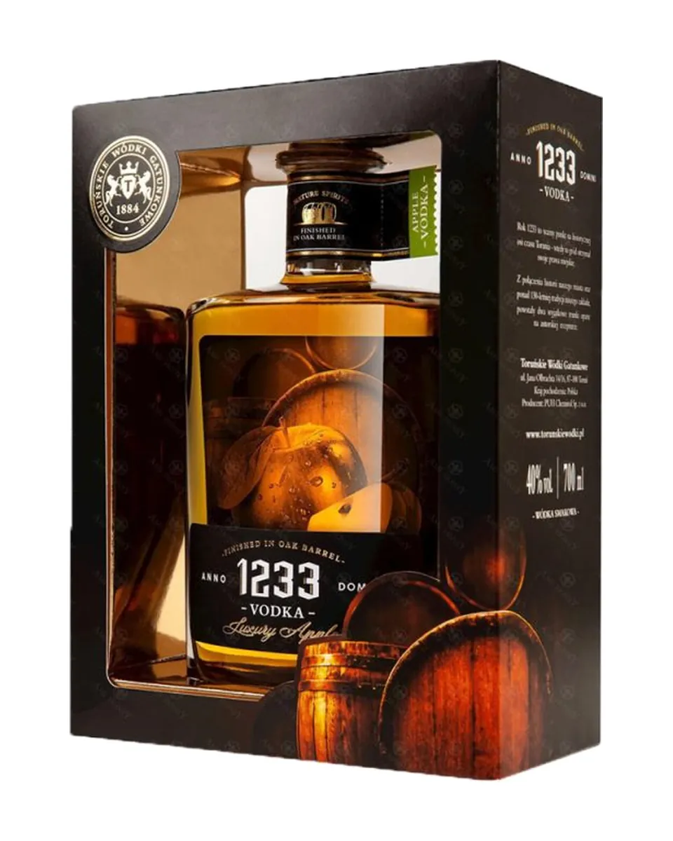 Butelka Wódka 1233 Grape Vodka kartonik