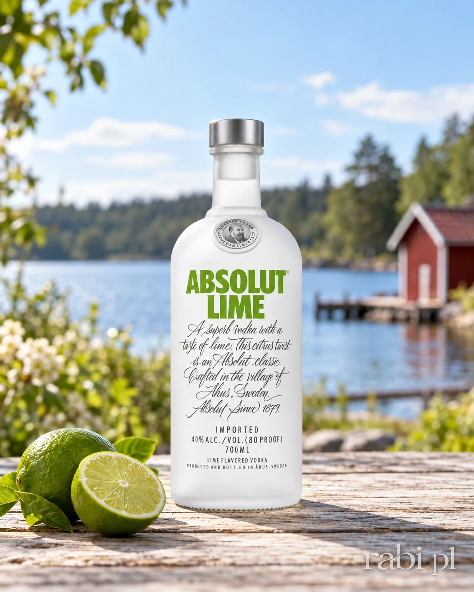 Butelka Wódka Absolut Lime w aranżacji