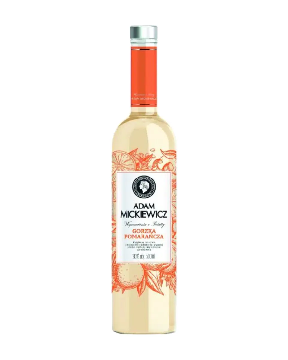 Butelka Wódka Adam Mickiewicz Gorzka Pomarańcza