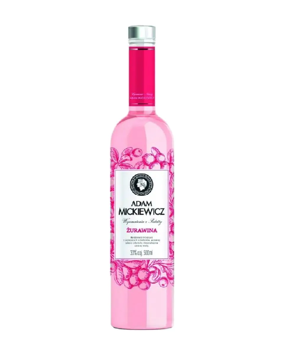 Butelka Wódka Adam Mickiewicz Żurawina