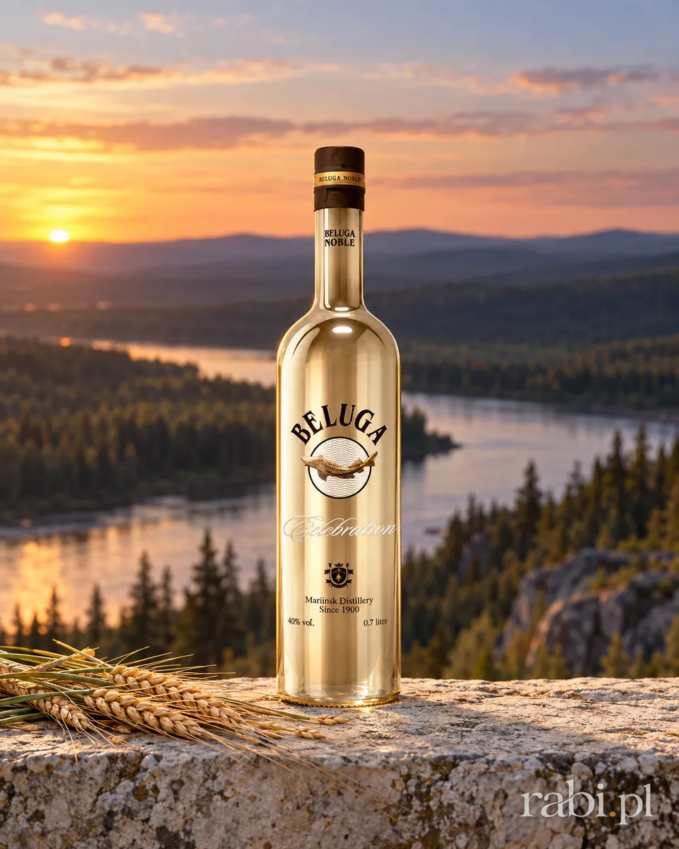 Butelka Wódka Beluga Noble Celebration w aranżacji