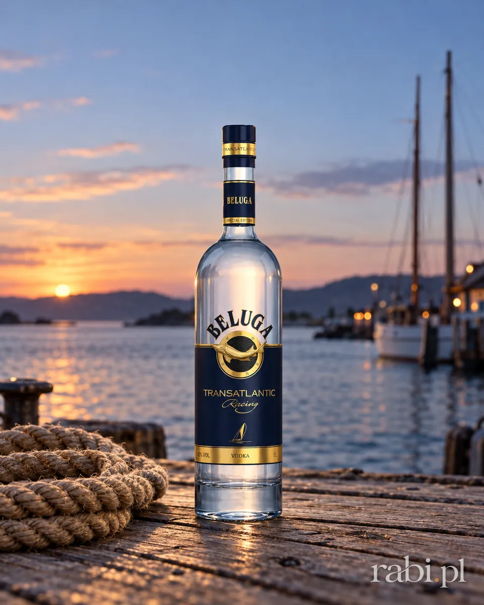 Butelka Wódka Beluga Transatlantic w aranżacji