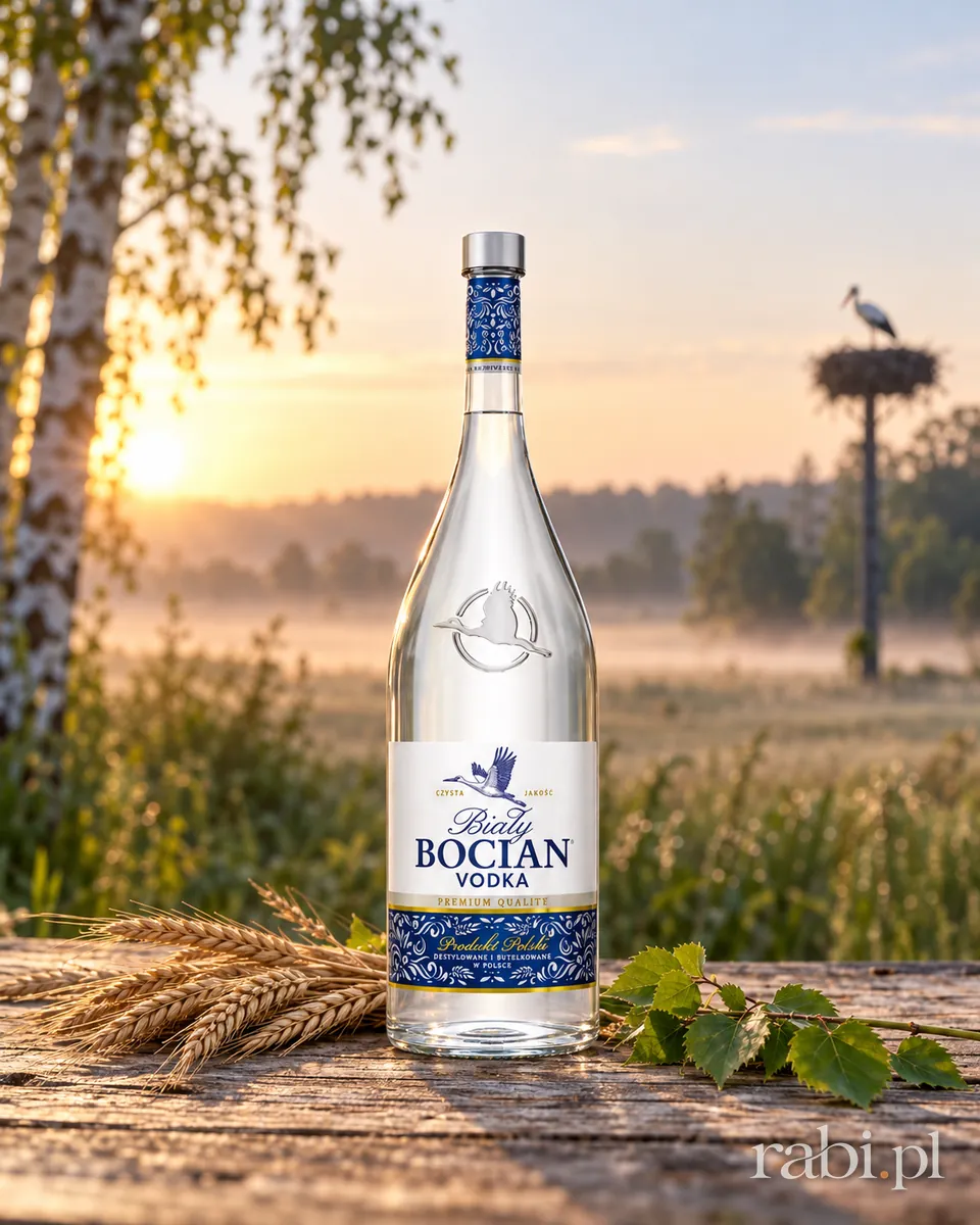 Butelka Wódka Biały Bocian w aranżacji