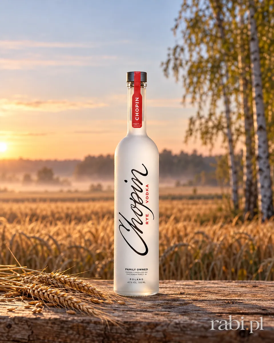 Butelka Wódka Chopin Rye w aranżacji