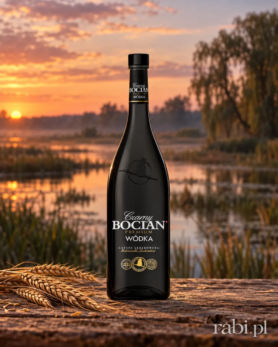 Butelka Wódka Czarny Bocian w aranżacji