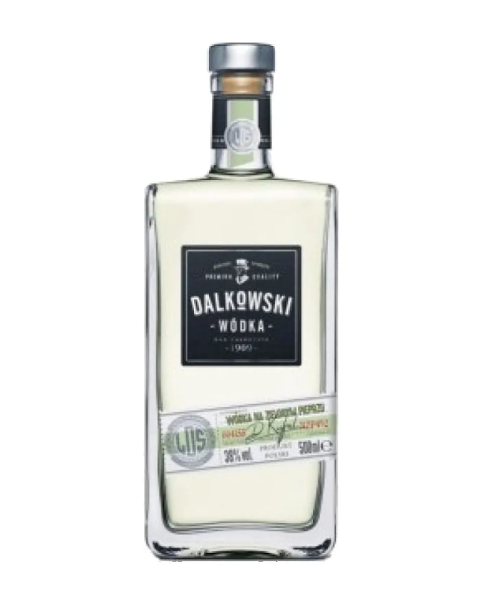 Butelka Wódka Dalkowski na zielonym pieprzu