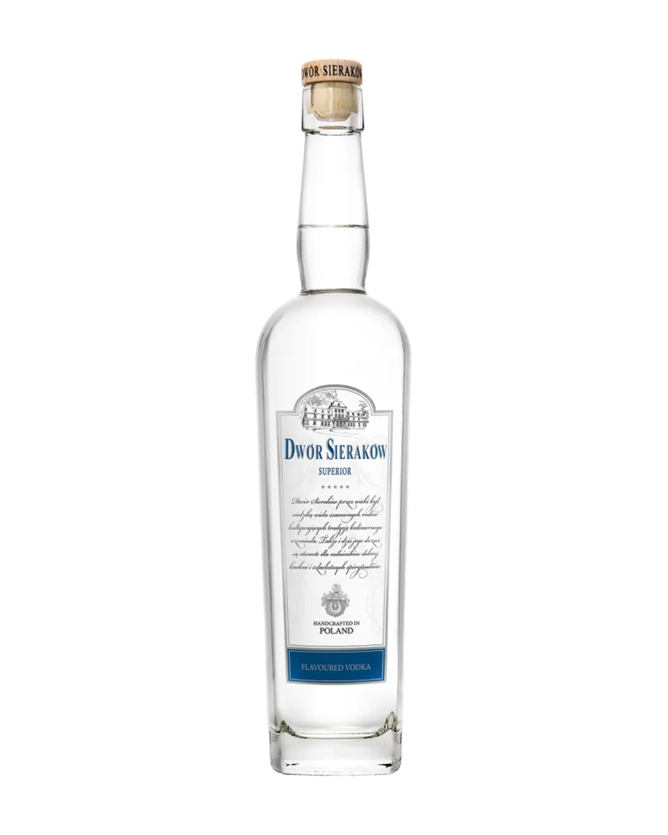 Butelka Wódka Dwór Sieraków Superior + kartonik